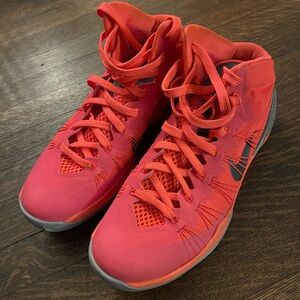 Nike Men's Hyperdunk Atomic Red Grey Basketball Shoes Size US 8
